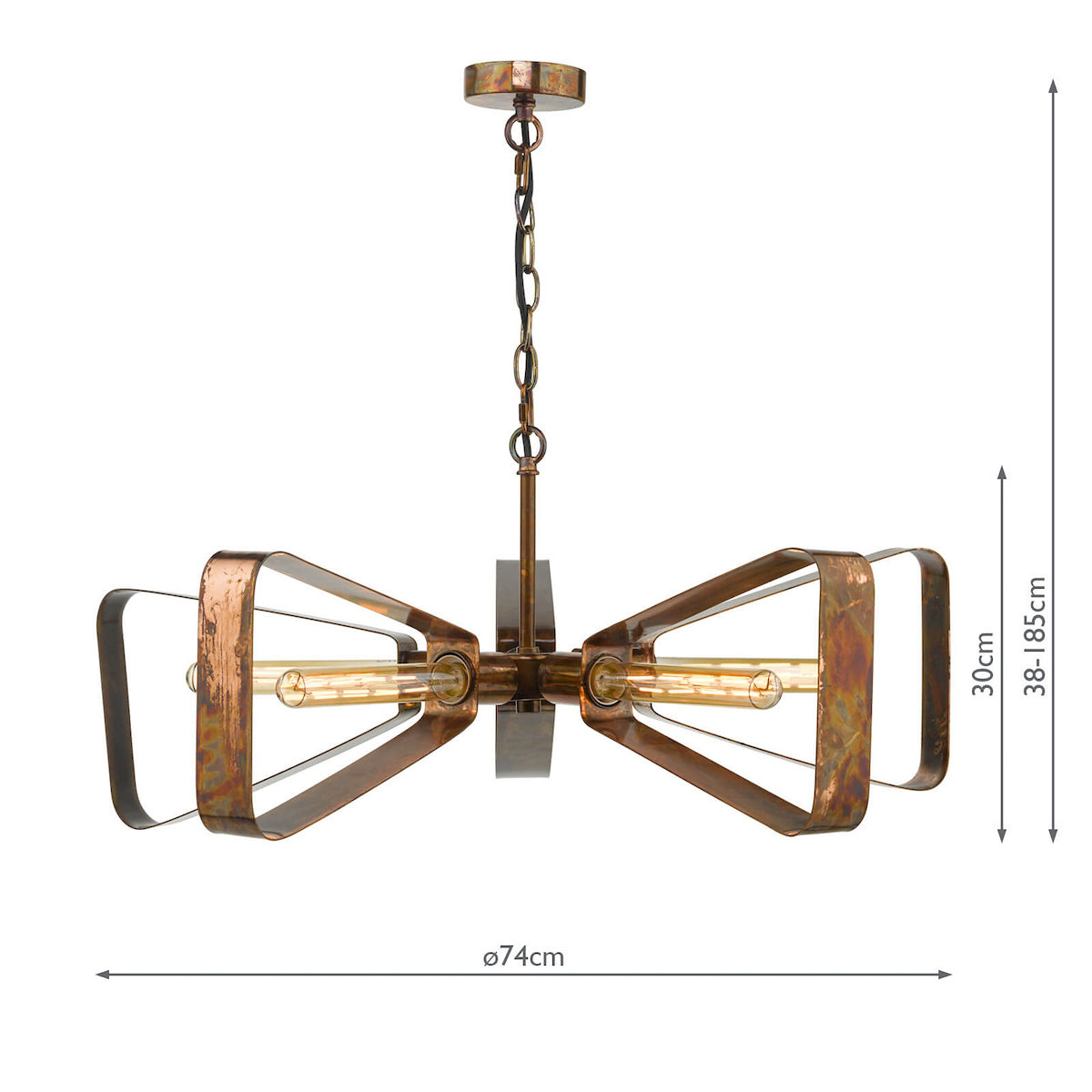 YAVANNA 5LT PENDANT OILED COPPER