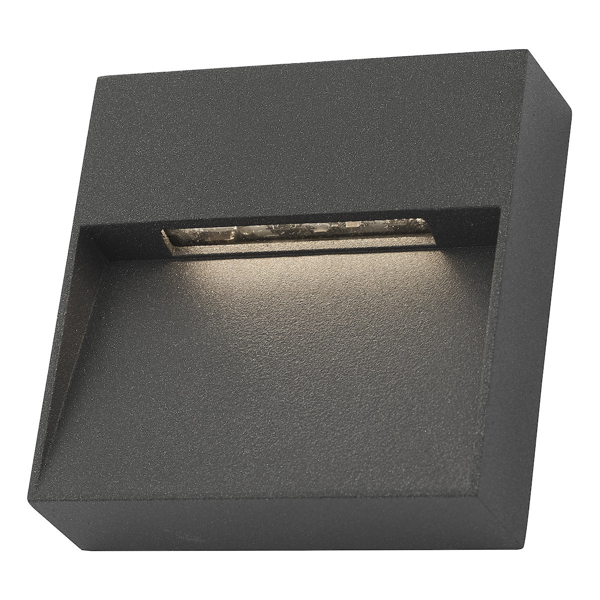 YUKON 1LT W/LT SQUARE EYELID ANTHRACITE IP65 LED