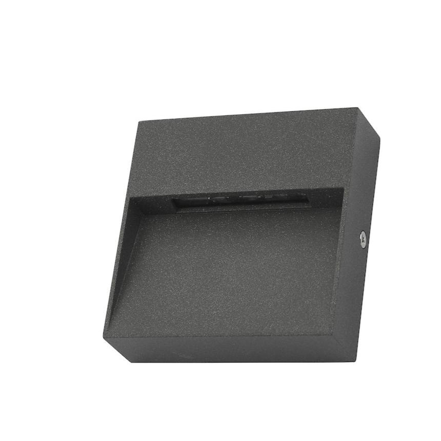 YUKON 1LT W/LT SQUARE EYELID ANTHRACITE IP65 LED