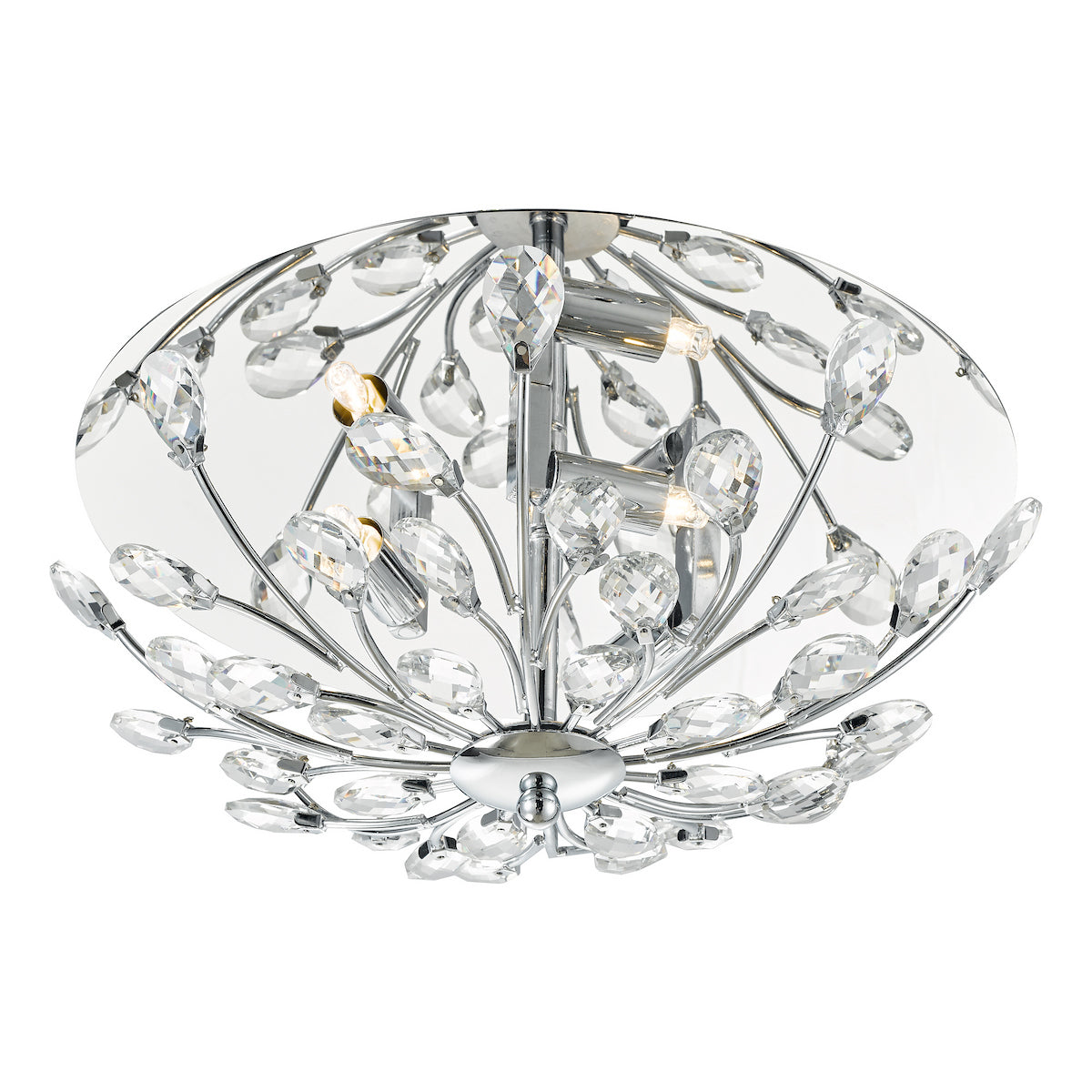 ZAFIR 3LT FLUSH POL CHR CRYSTAL