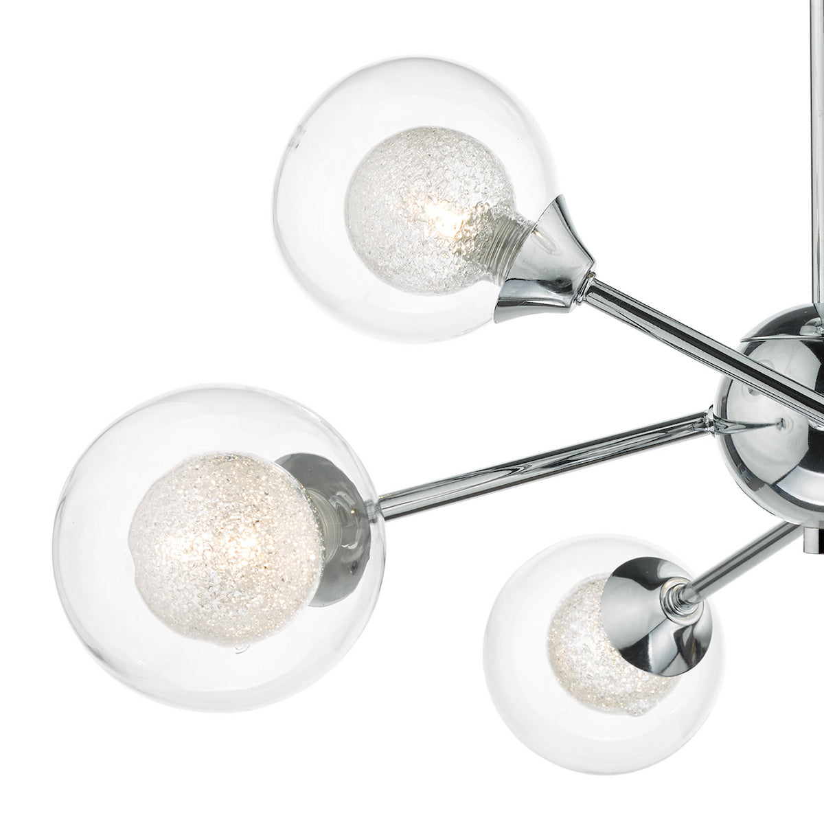 ZEKE 6LT SEMI FLUSH POL CHR