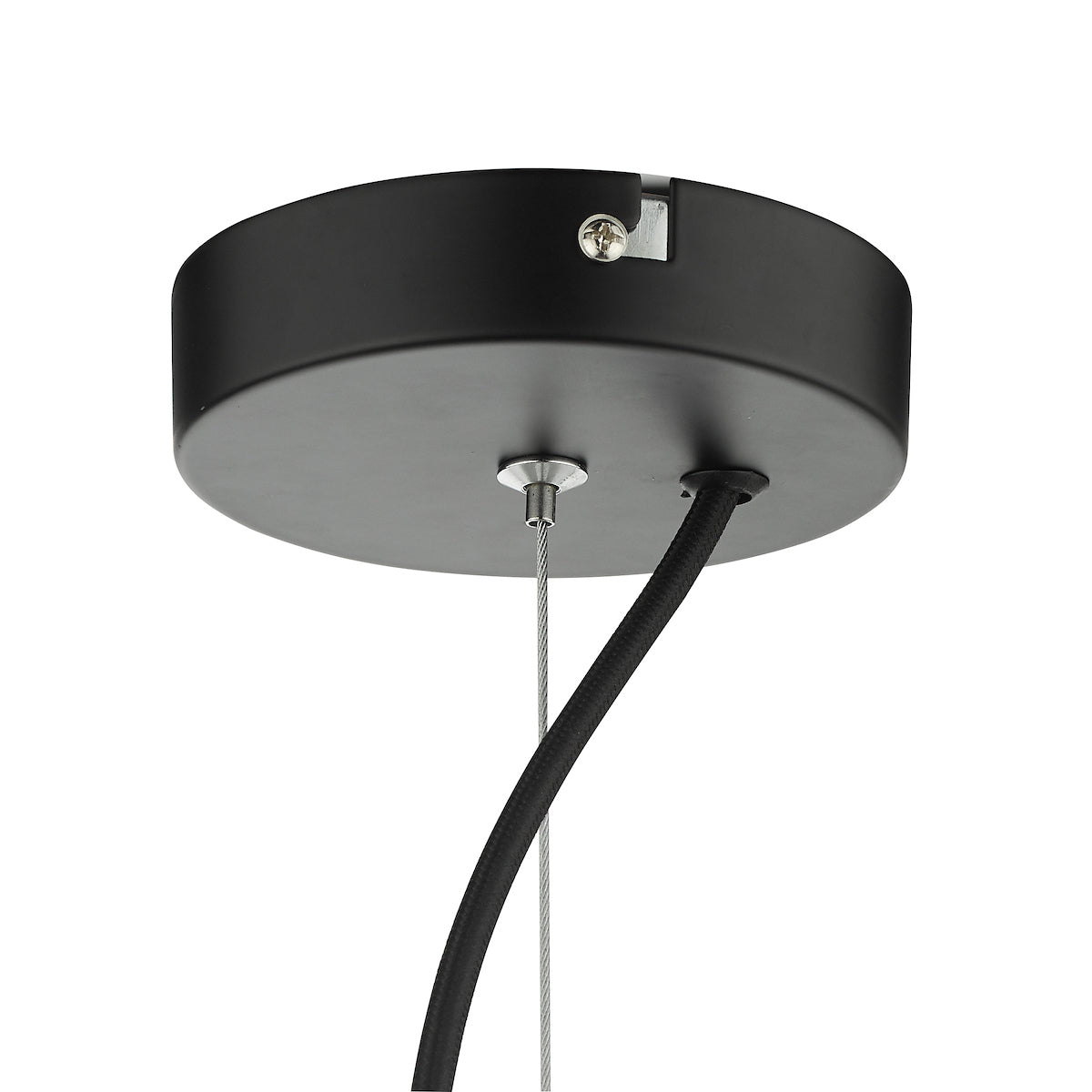 ZULA 1LT PENDANT GLASS/ BLACK