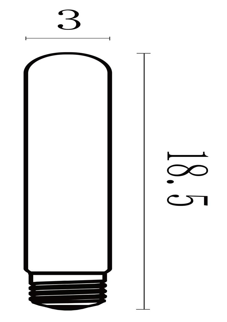 Dimmable Test Tube Bulb - Amber, 6W, 590Lm