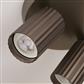Anna Triple GU10 Fluted Spotlight, Bronze
